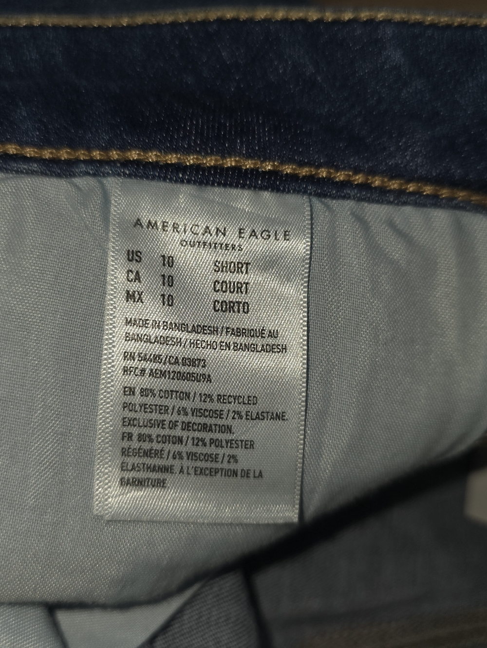 NWT American Eagle Hi-Rise Jegging Crop Size 10 SHORT - Picture 5 of 7